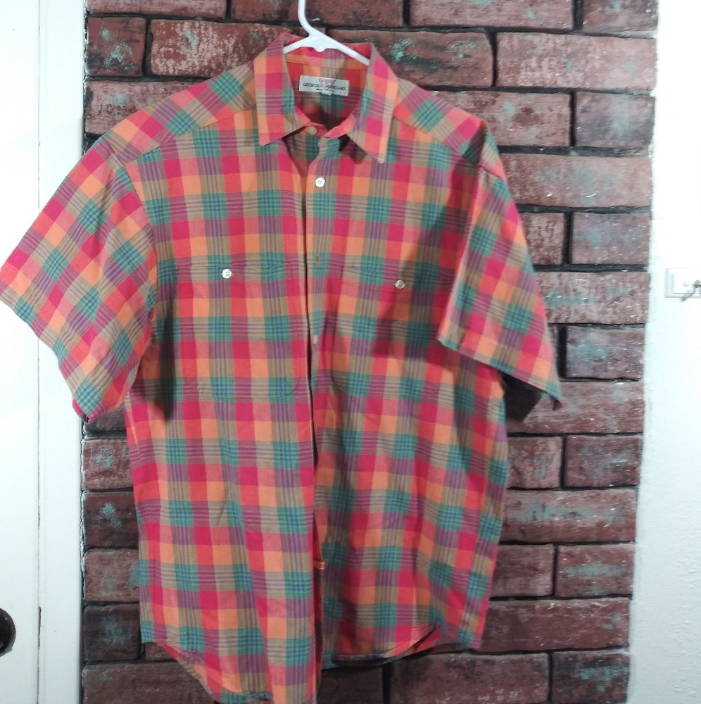 Vintage Guess Georges Marciano Plaid Button Up